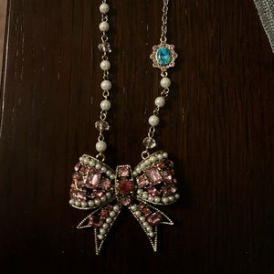 Betsey Johnson Bow Necklace